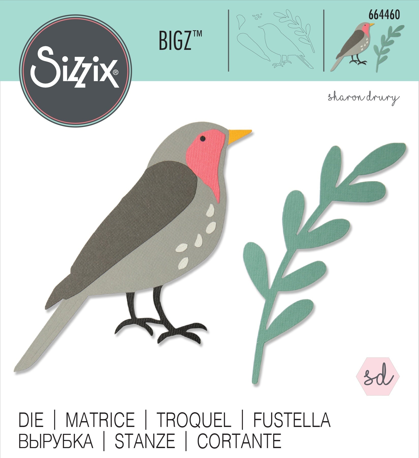 Sizzix Bigz Die By Sharon Drury - Fly The Nest