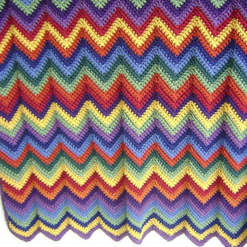Chevron Ripple Baby Blanket