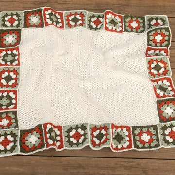 Granny Square Border Blanket