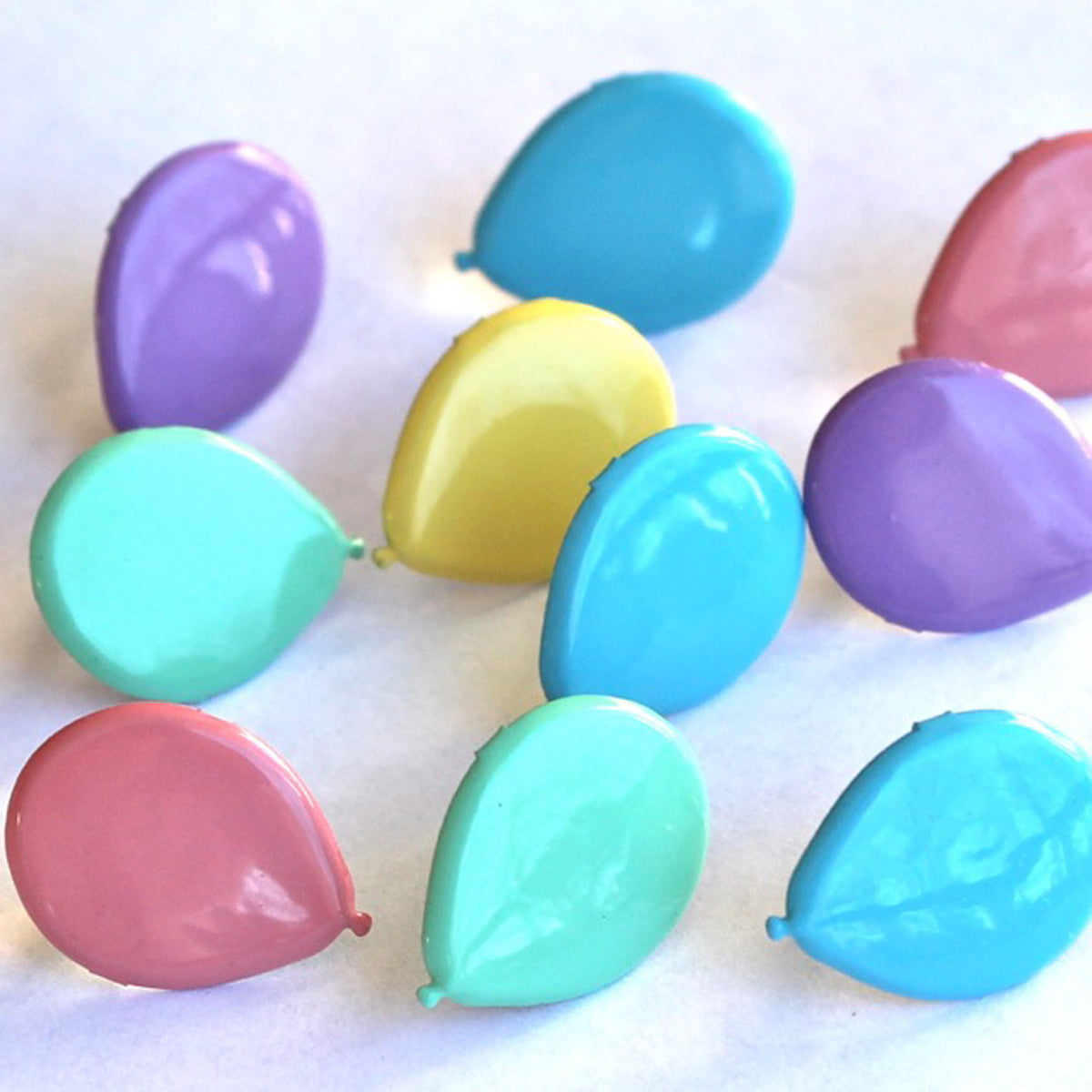 Eyelet Outlet Shape Brads 12/Pkg - Balloons - Pastel