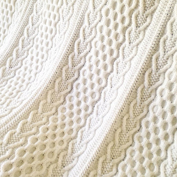 Hearts & Shamrocks Cable Afghan