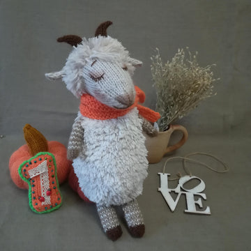 Toy Knitting Patterns -Knit Goat