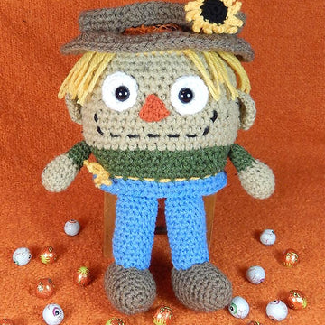 Franken, Candy Corn and Scarecrow Bucket Head Trick or Treat Bags