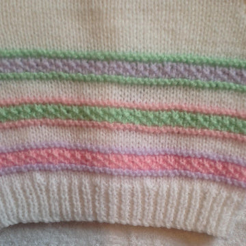 Pastel colours baby cardigan