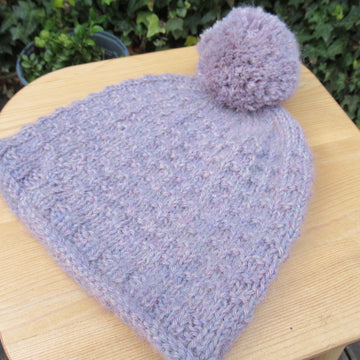 Toddler's Beanie or Bobble Hat in Alpaca