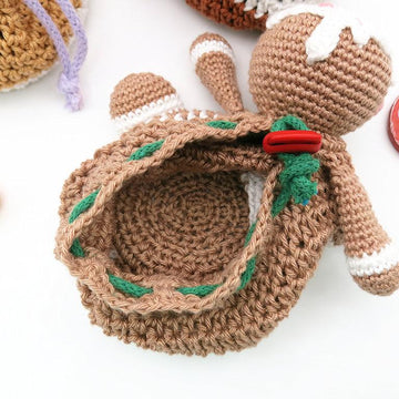 Drawstring Bag - Gingerbread