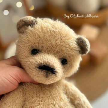 Cozy Teddy Bear Knitting Pattern PDF – Plush Toy 27 cm – Classic Teddy