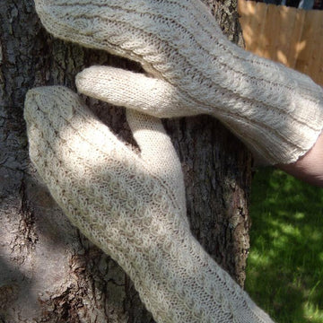 Twisted Trails Cabled Mittens