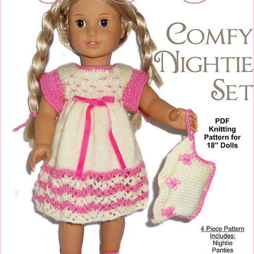 Comfy Nightie Set for AG and other 18'' Dolls