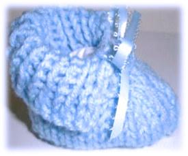 Baby Cuff Booties -Knit