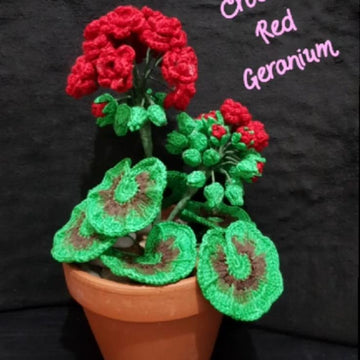 Crochet Geranium Flowers