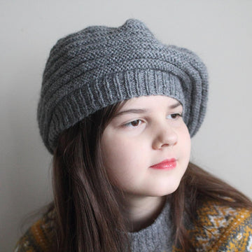 Ava Beret for Worsted yarn
