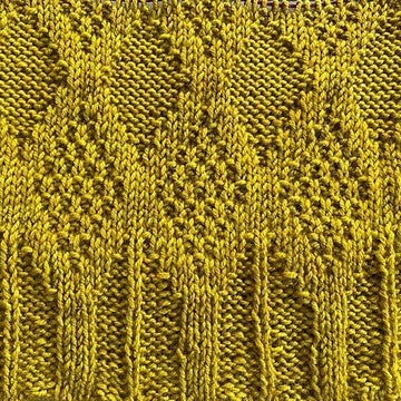 Double Seed Stitch Trellis Hat
