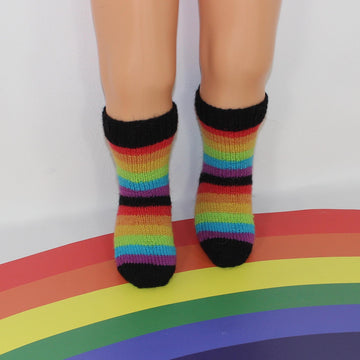 Toddler Simple Rainbow Socks Circular