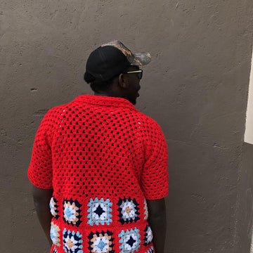 Summer Bunny Granny Square Shirt
