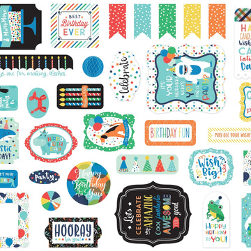 Echo Park Paper Echo Park Cardstock Ephemera 33/Pkg - Icons, It's Your Birthday Boy