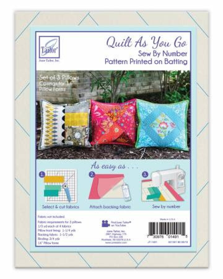 June Tailor Inc Quilt As You Go Pillow Covers