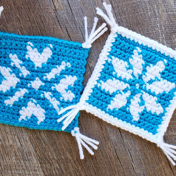Cute Snowflakes Coasters Set