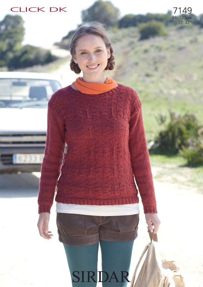 Sweater in Sirdar Click DK - 7149 - Downloadable PDF