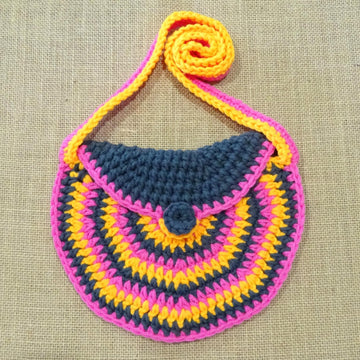 Girls Striped Shoulder Bag