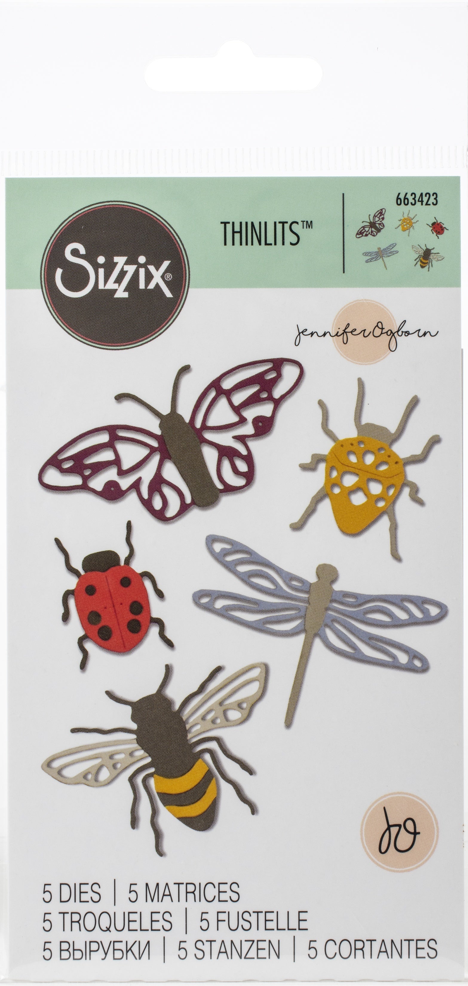 Sizzix Thinlits Dies By Jennifer Ogborn - Insects