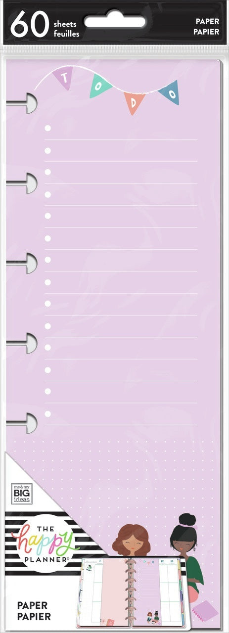 Happy Planner Mini Half Sheet Fill Paper 60/Pkg - Squad Goals