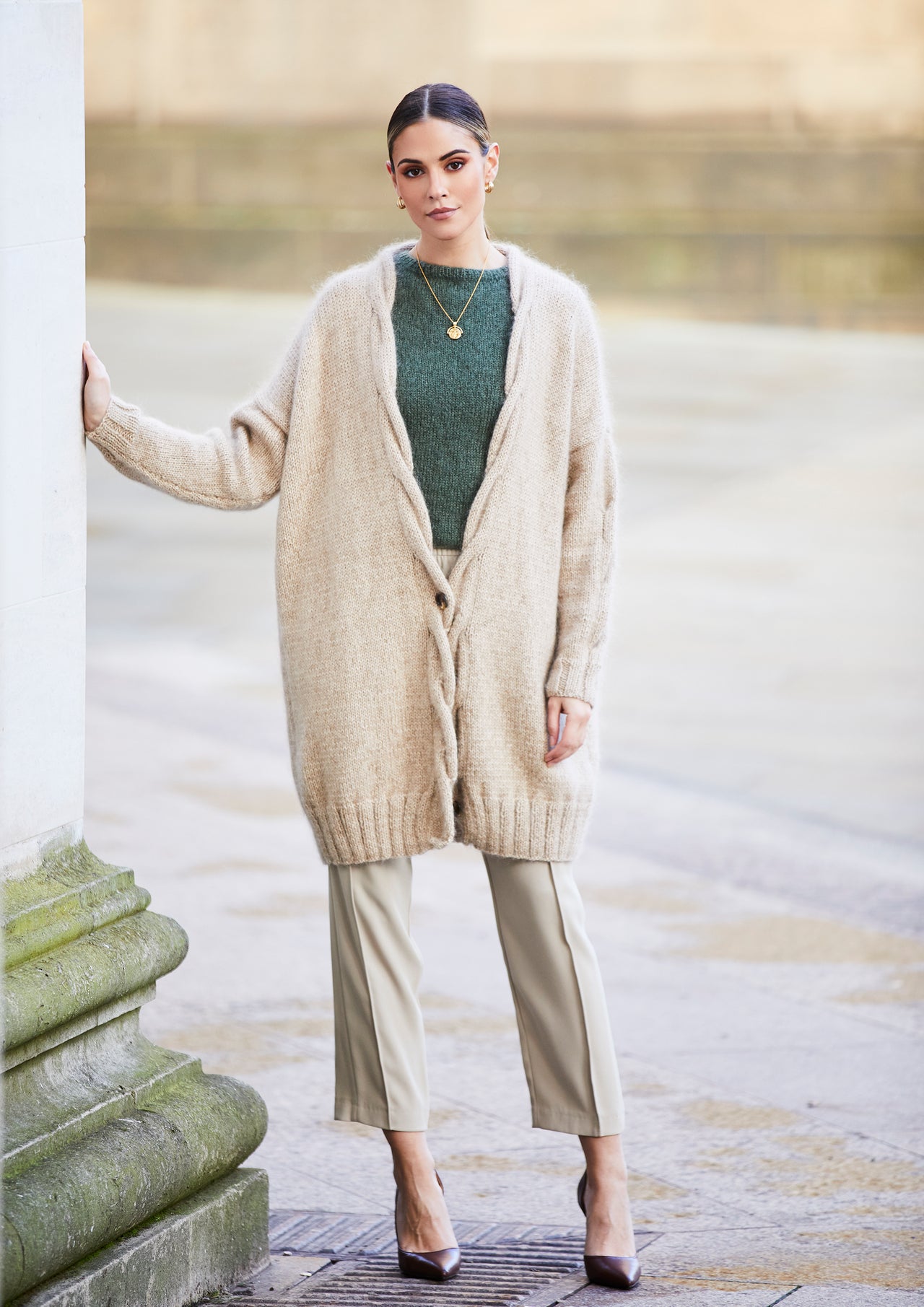 Campbell Cardigan in Rowan Alpaca Soft DK and Kidsilk Haze - RM007-00006-DEP - Downloadable PDF