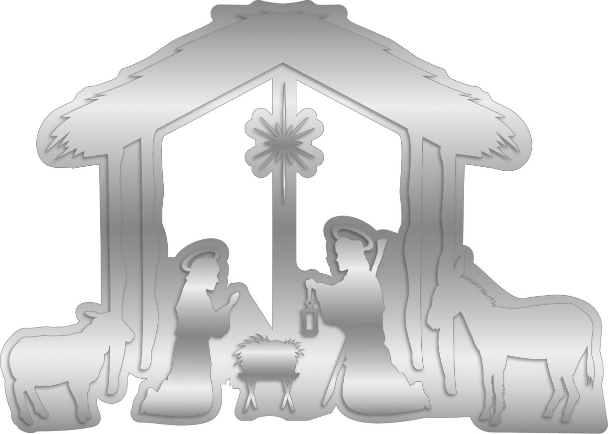 Crafter's Companion Gemini Foilpress Stamp Die Elements - Nativity Scene