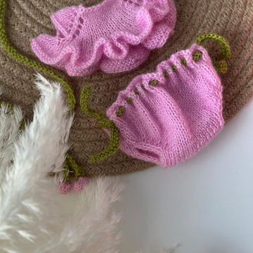 Knitting pattern Outfit for teddy bear girl