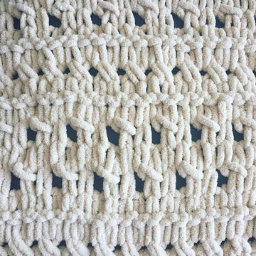 Wicker-Look Eyelet Blanket