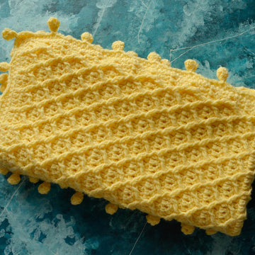 Honeycomb baby blanket