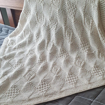 Textured Diamond Baby Blanket