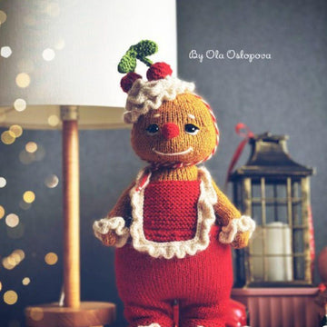 Gingerbread Man Knitting Pattern