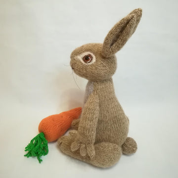 Peter Rabbit, Toy Knitting Pattern for Kids  Downloadable PDF, English