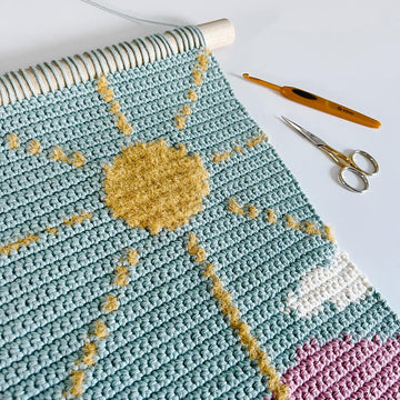 Sunny Mountains Wall Hanging
