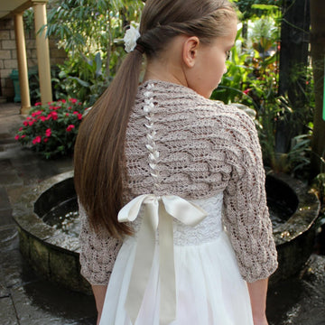 Feather lace shrug