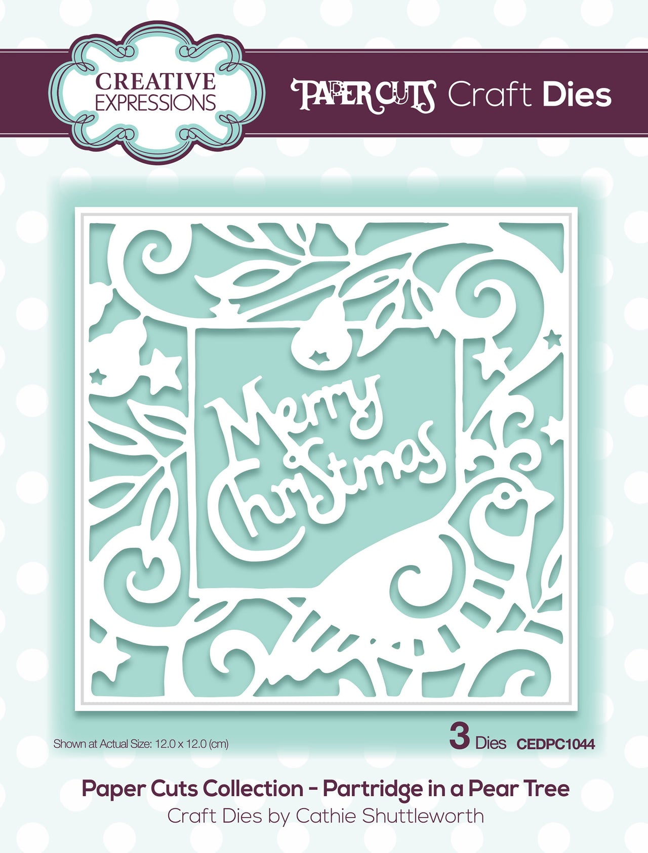 Creative Expressions Paper Cuts Craft Dies - Partridge In A Pear Tree