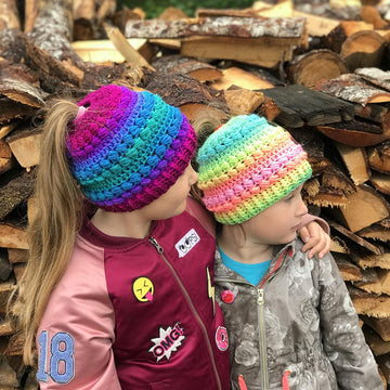 Quinn Beanie & Messy Bun Hat