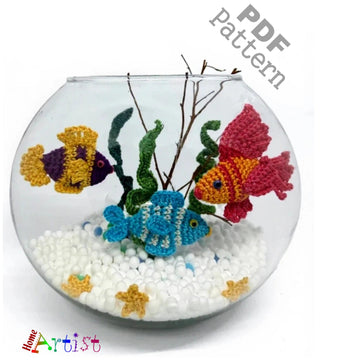 Aquarium Crochet Bundle Fish Pattern