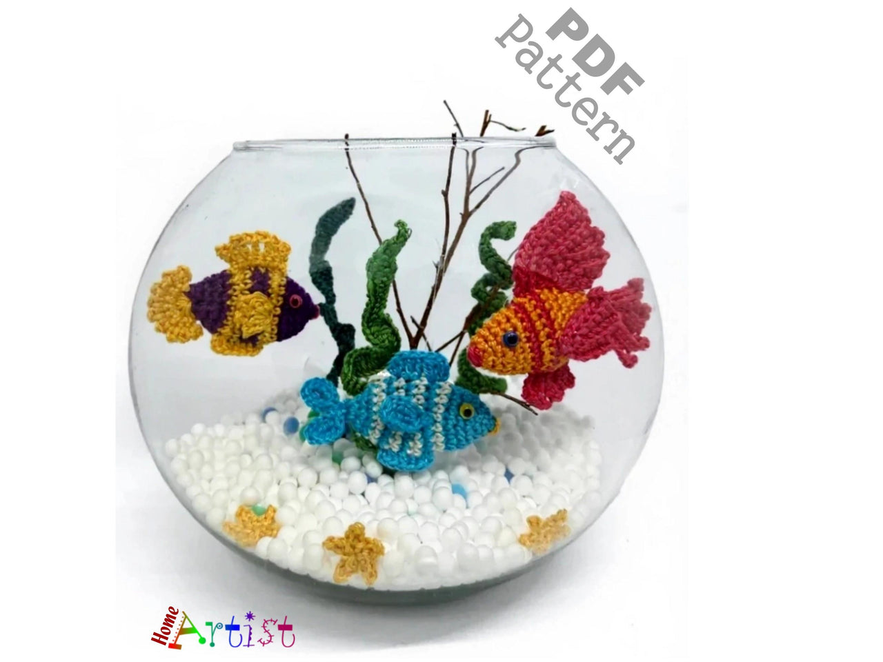 Aquarium Crochet Bundle Fish Pattern