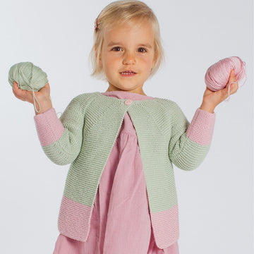 Paulina Cardigan - Knitting Pattern For Babies in MillaMia Naturally Baby Soft by MillaMia