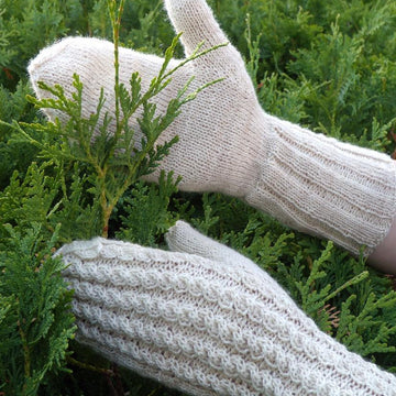 Twisted Trails Cabled Mittens