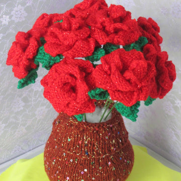 Flower and Vase 13 Roses