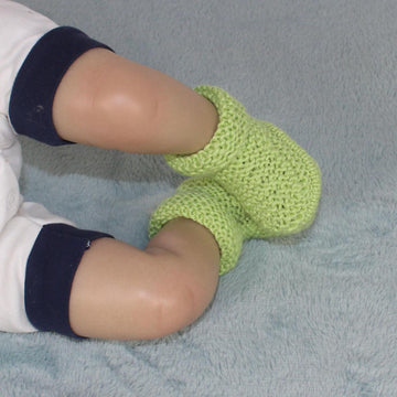 Baby Simple Circular Cuff Booties