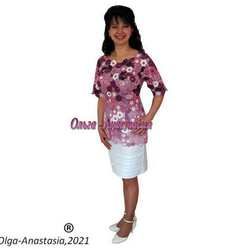 Lilac lace blouse