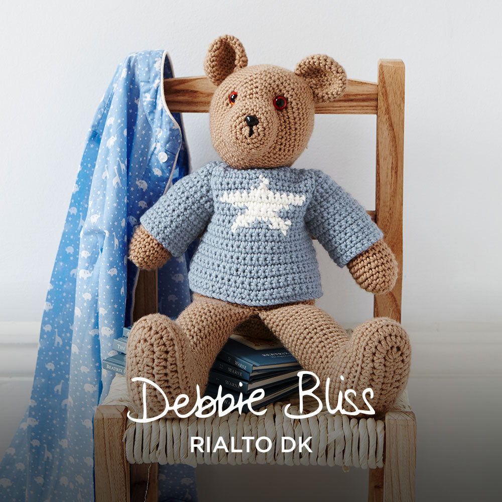 Debbie Bliss Rialto DK Classic Crochet Teddy Bear 4 Ball Crochet Kit