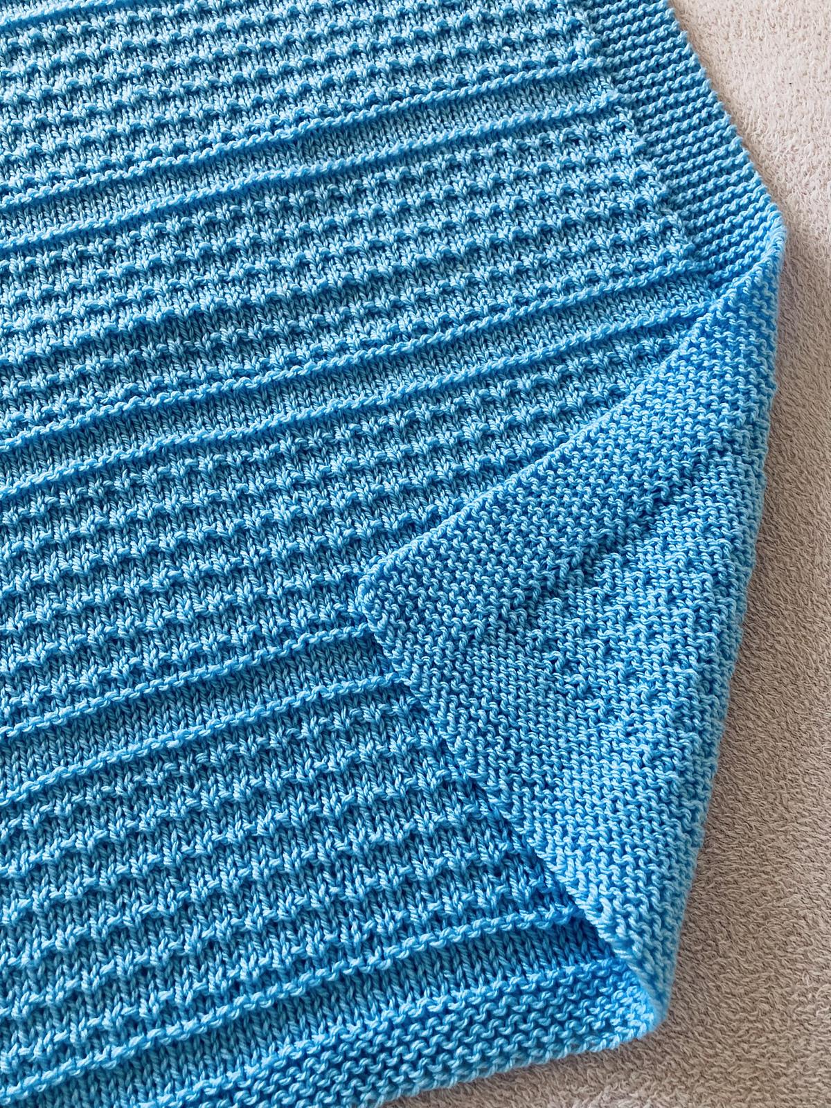 Idris Baby Blanket in Aran or DK