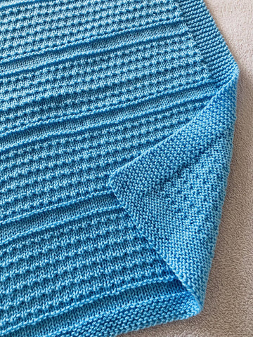 Idris Baby Blanket in Aran or DK