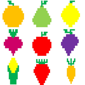 Harvest Fruit & Veg Blanket