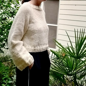 Simple cropped sweater